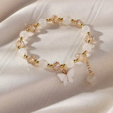 Bracelet Élastique Perlé Belle Papillon