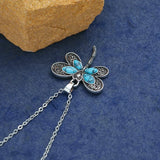 Collier Pendentif en Argent Rêves de Libellule