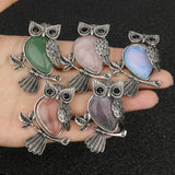 Pendentif en Cristal de Hibou Sagesse