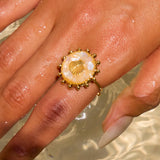 Bague Énoncé Coquillage Étoile de Mer