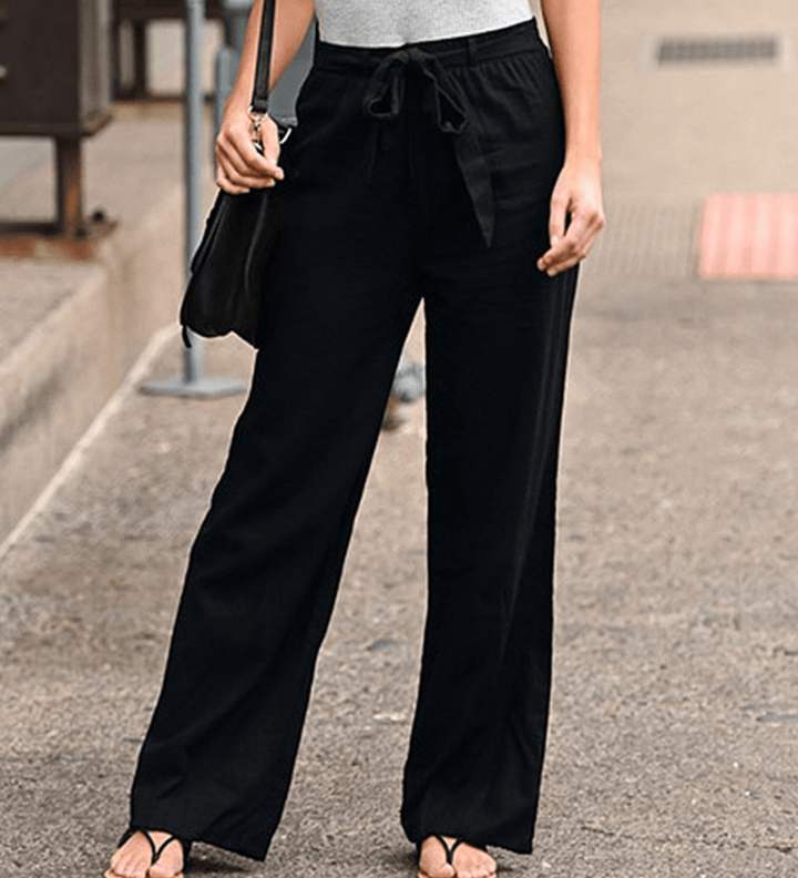 Joleen - Pantalons de loisirs pour femmes avec cordon et taille élastique