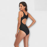 Maillot de bain à dos ouvert & sportif