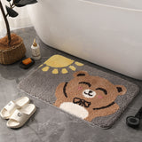 COSYBEAR | Tapis de bain en peluche antidérapant