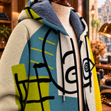 Claire™ | Veste à capuche avec des lignes artistiques