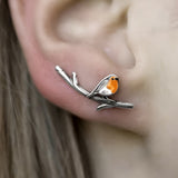 Boucles d'oreilles Cartoon Oiseau