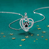 Collier Clavicule avec Imprimé de Patte Mignon