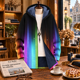 Céline™ | Veste à capuche dégradé arc-en-ciel