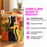 Léna™ | Panier rembourré avec des chatons blottis