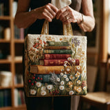 Sac à main artisanal matelassé - Motif floral