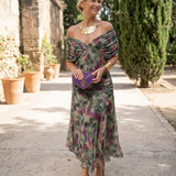 Robe maxi élégante pour fête avec décolleté en cœur