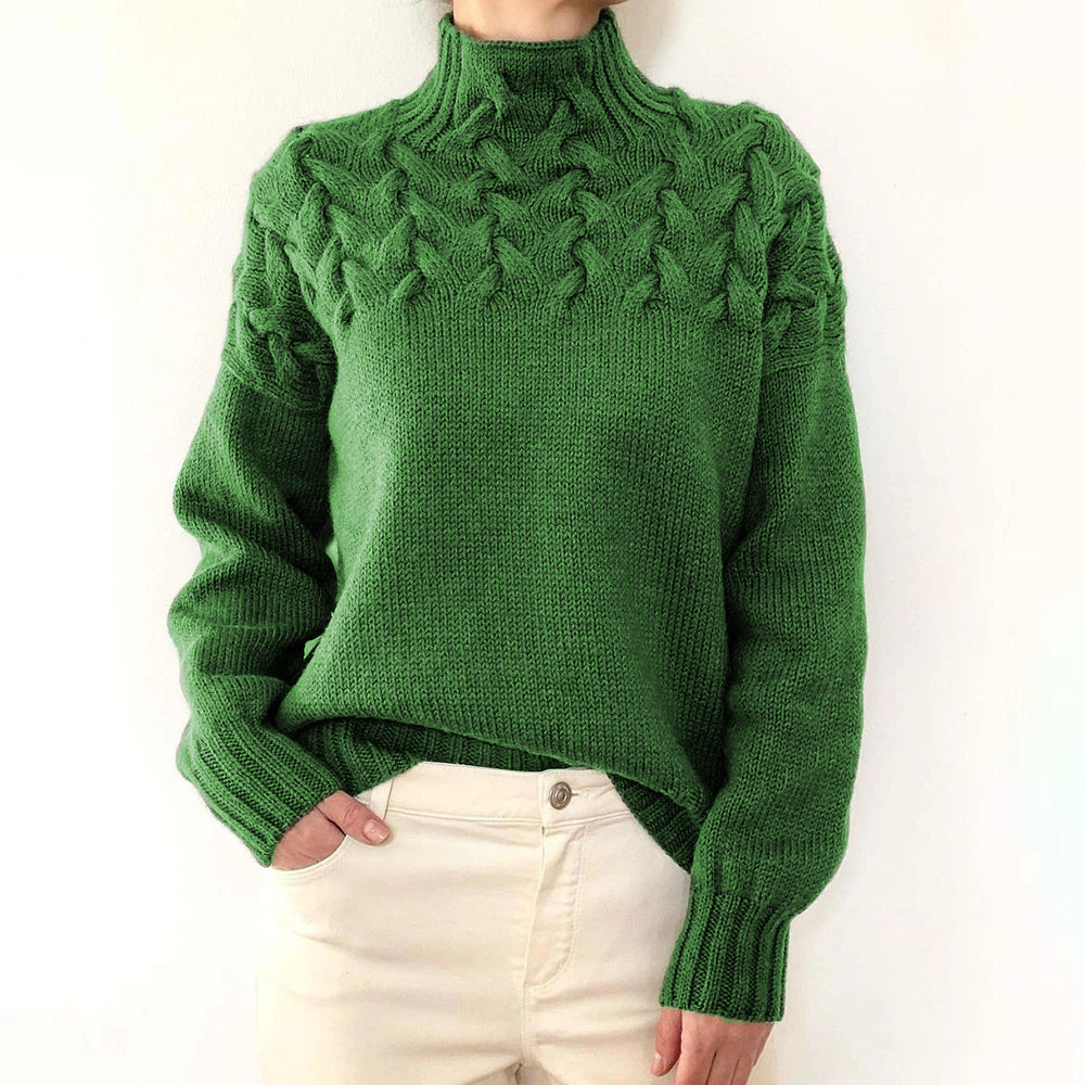 Elena | Pull à col roulé chaud