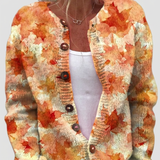 Helga™ | Cardigan avec des feuilles d'automne