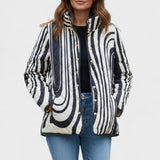 Hanne™ | Veste matelassée à motif zèbre