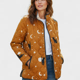 Wibke™ | Veste matelassée avec chats et lunes