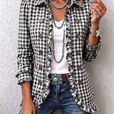 Elke™ | Blazer en vichy