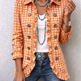 Elke™ | Blazer en vichy