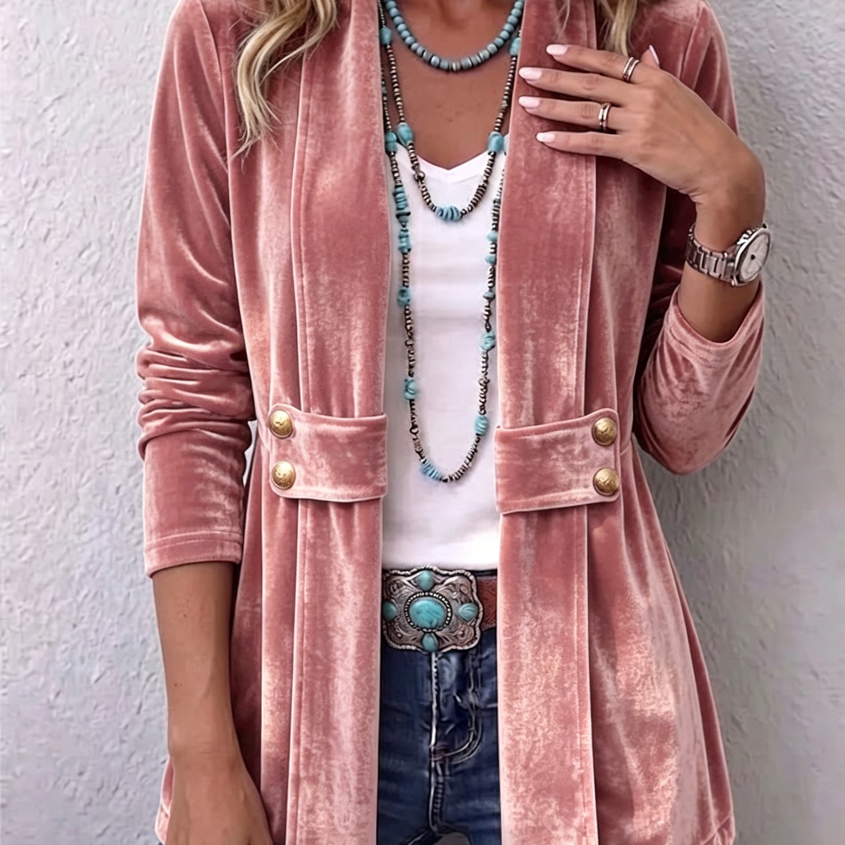 Katrin™ | Blazer ouvert avec éclat