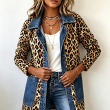 Regina™ | Veste longue avec imprimé léopard