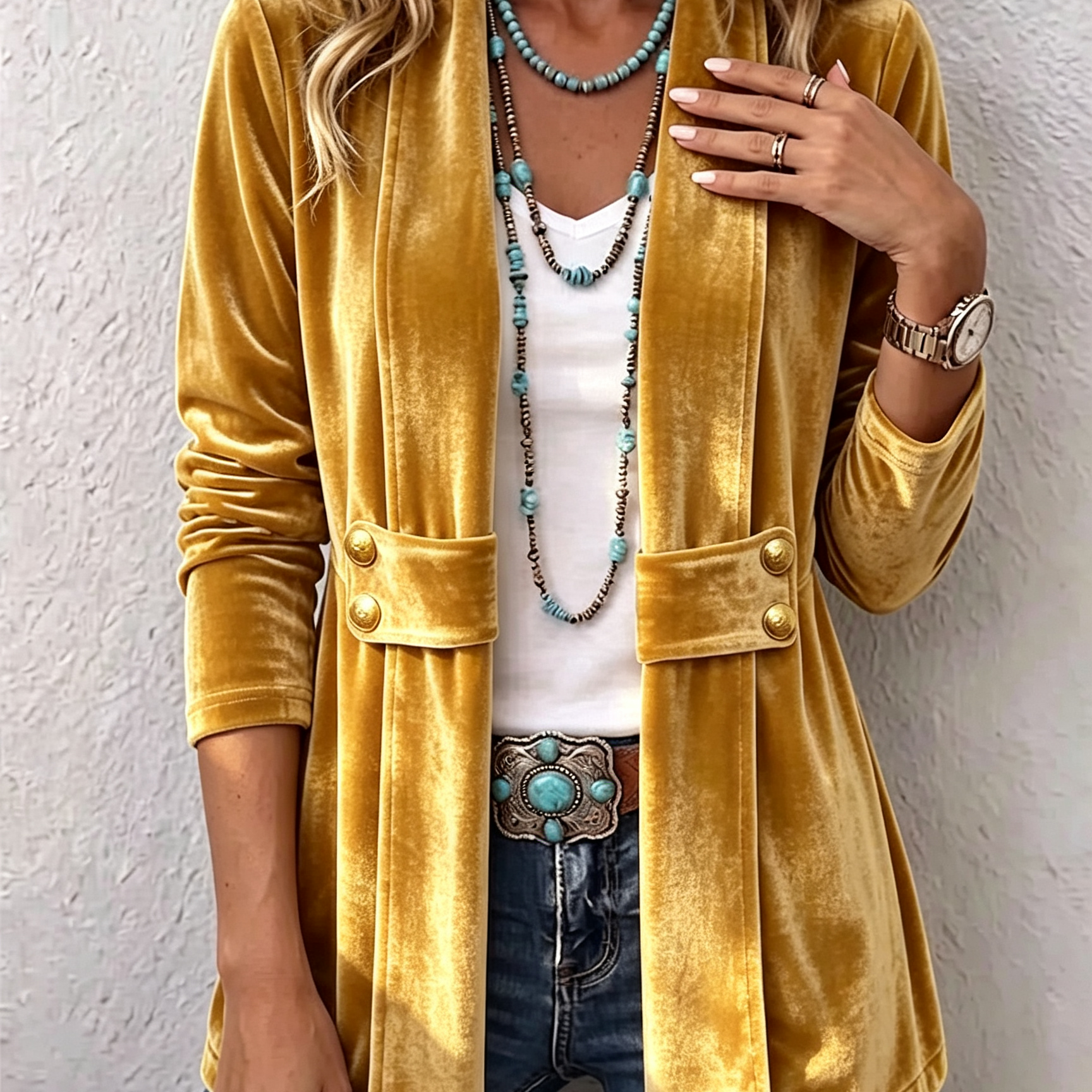 Katrin™ | Blazer ouvert avec éclat