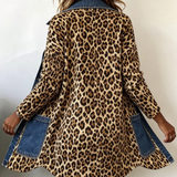 Regina™ | Veste longue avec imprimé léopard
