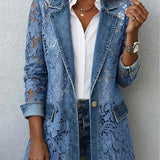 Doris™ | Blazer avec des fleurs ajourées