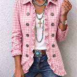 Elke™ | Blazer en vichy