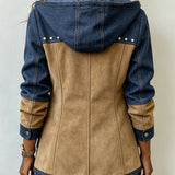 Beate™ | Veste à capuche en look patchwork