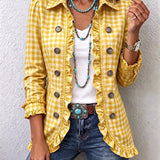 Elke™ | Blazer en vichy