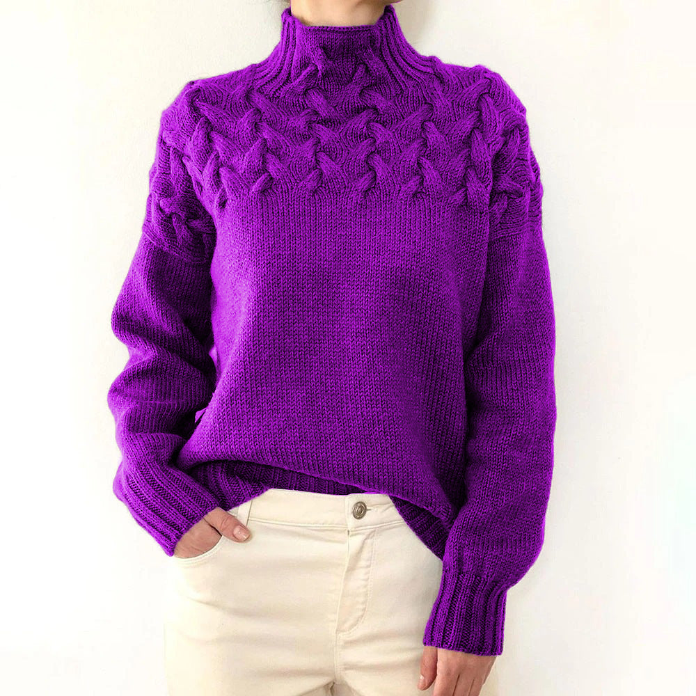 Elena | Pull à col roulé chaud