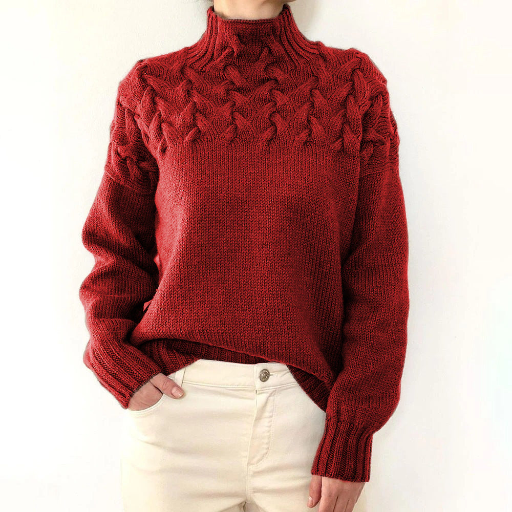 Elena | Pull à col roulé chaud
