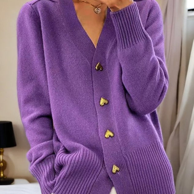 Amy | Élégant cardigan en tricot