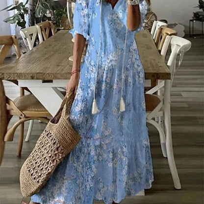Michaela - Robe Boho avec couverture du ventre
