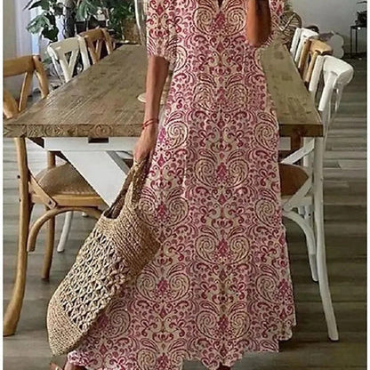 Michaela - Robe Boho avec couverture du ventre