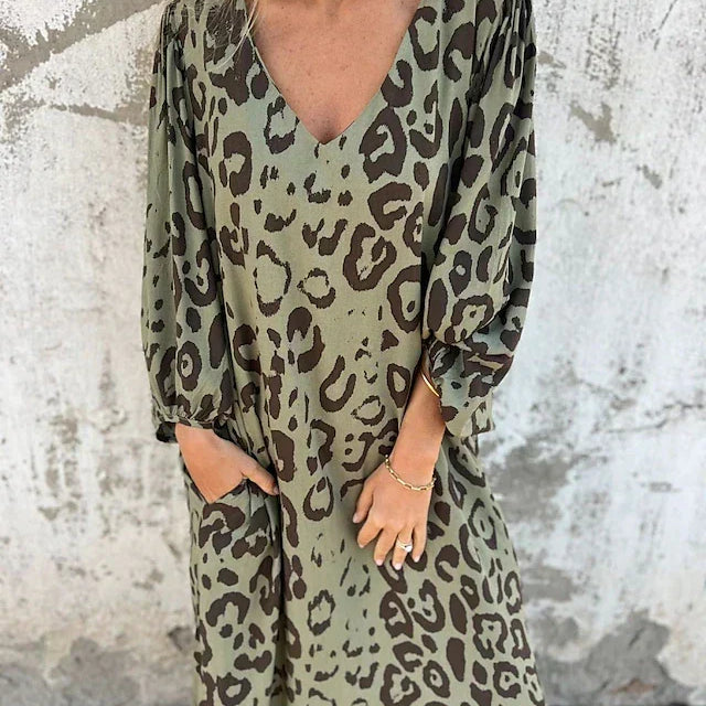 Jessa - Robe Maxi Léopard